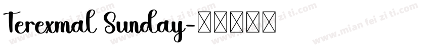 Terexmal Sunday字体转换